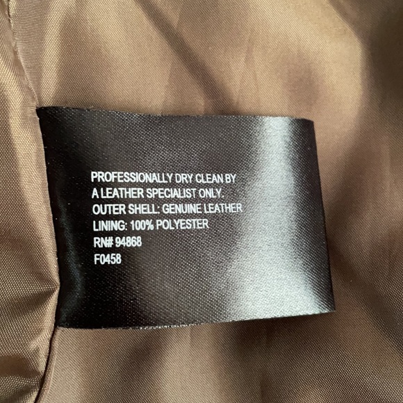 Ashley B Bernardo Genuine leather zip blazer (M) - Picture 8 of 9